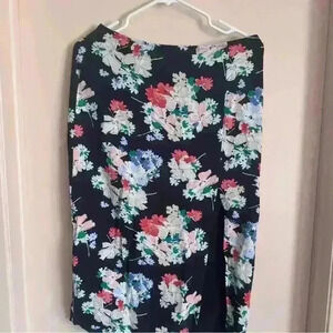 A&F midi floral  skirt size small